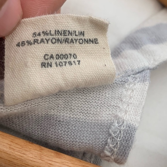 3/$30 Light grey and white muscle tank - Picture 4 of 5